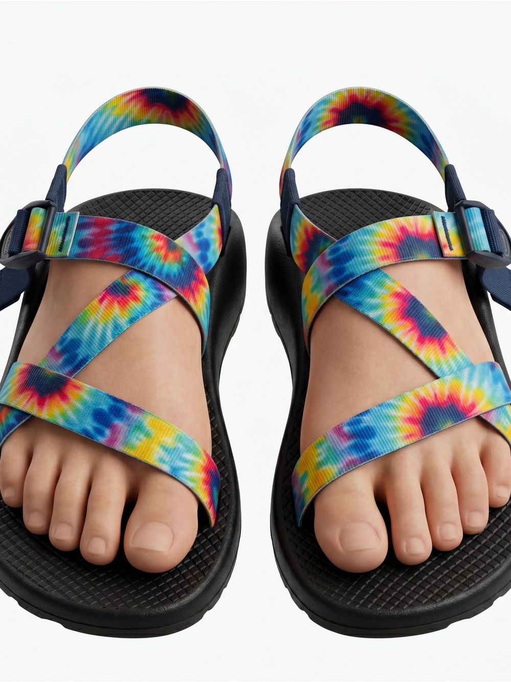 Chaco Tie-Dye Multi-Color Strap Sandals